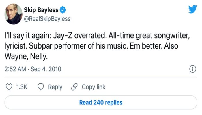 Skip Bayless Twitter